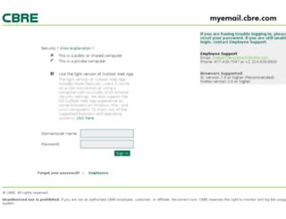 outlook 365 cbre email.